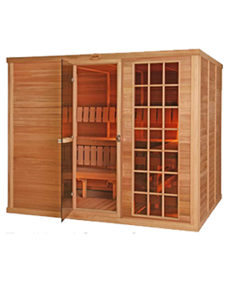 red cedar steam sauna by superior steam